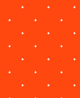 Orange Corail Croix
